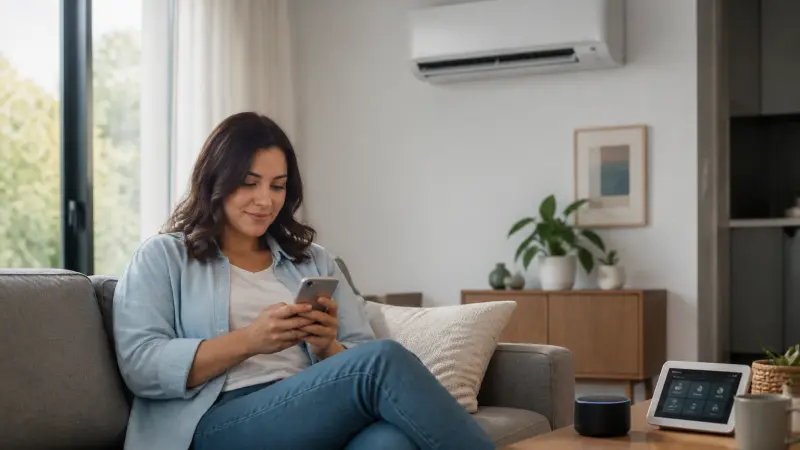 Comment fonctionne la climatisation connectée à distance ?
